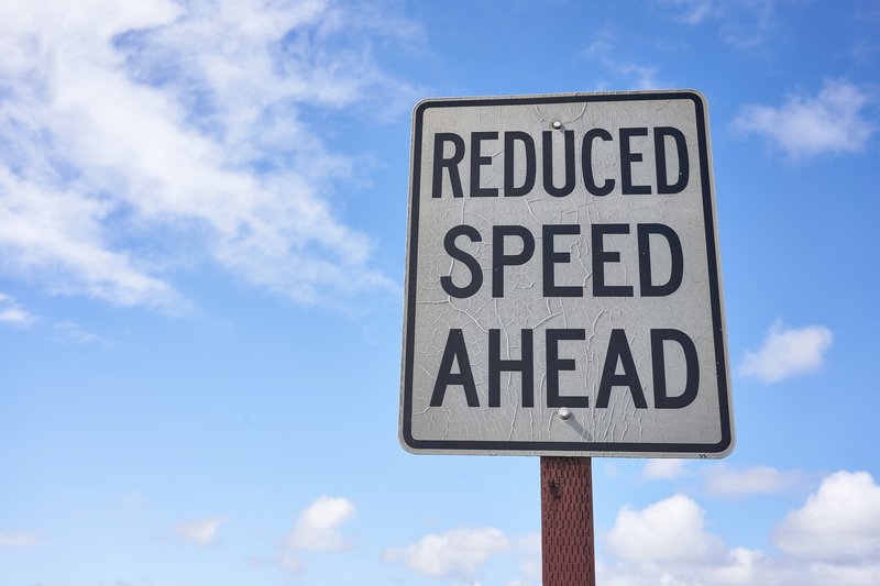 Reduced speed ahead